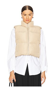 L'Academie by Marianna Juliette Puffer Vest in Khaki from Revolve.com | Revolve Clothing (Global)