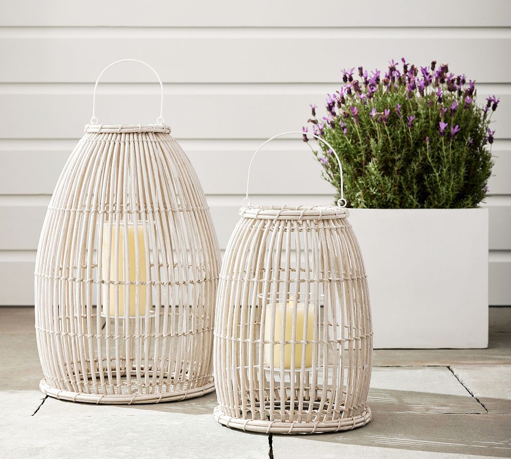 Careyes Handcrafted Outdoor Woven Lantern | Pottery Barn (US)