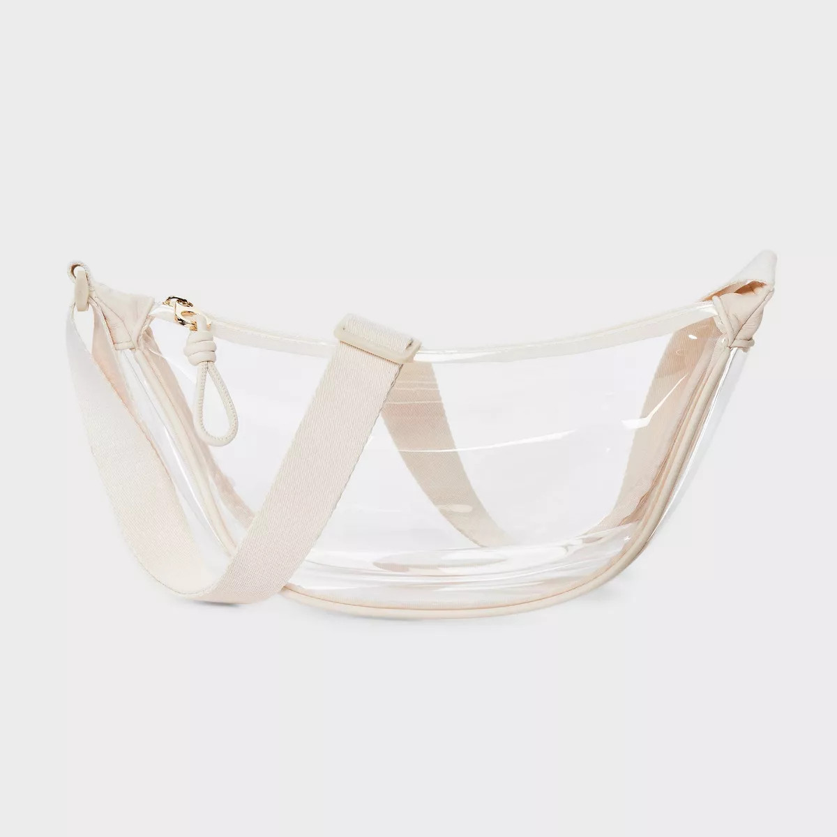 Elevated Crescent Sling Crossbody Bag - Universal Thread™ Clear/Cream | Target