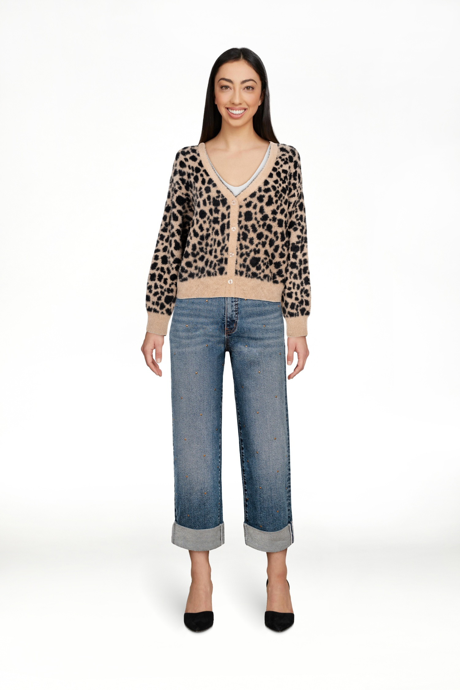 Jessica Simpson Women's Dionne Eyelash Cardigan Sweater, Midweight, Sizes XS-XL | Walmart (US)