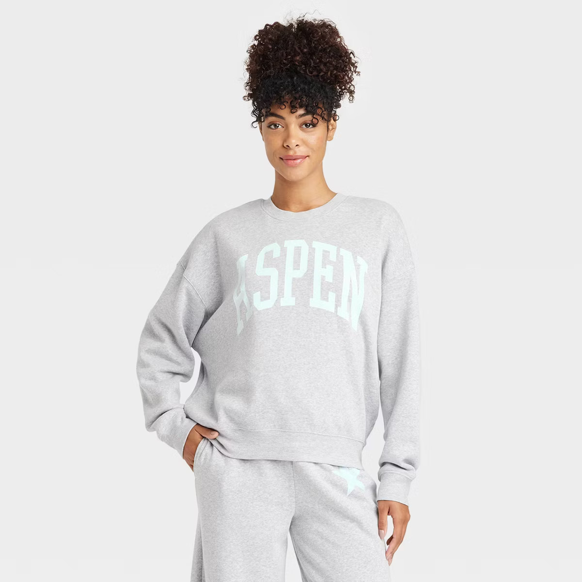 Women's Aspen Graphic Sweatshirt - Gray | Target