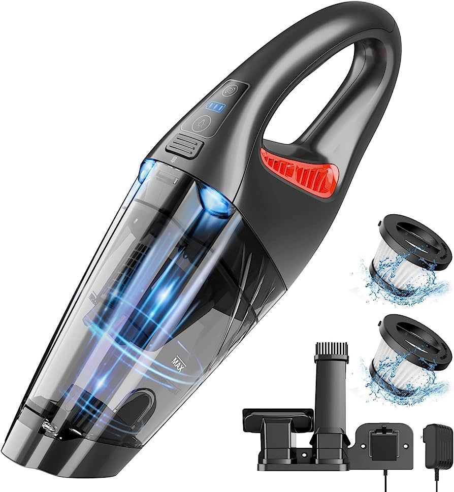Handheld Vacuum Cordless Car Vacuum with 9000PA, Lightweight Rechargeable Hand Vacuum Cordless wi... | Amazon (US)