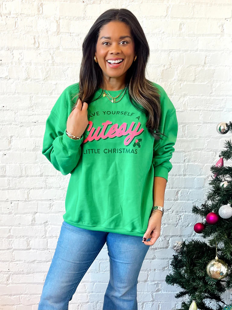 Cutesy Xmas Sweatshirt | Fabulous Finds Boutique