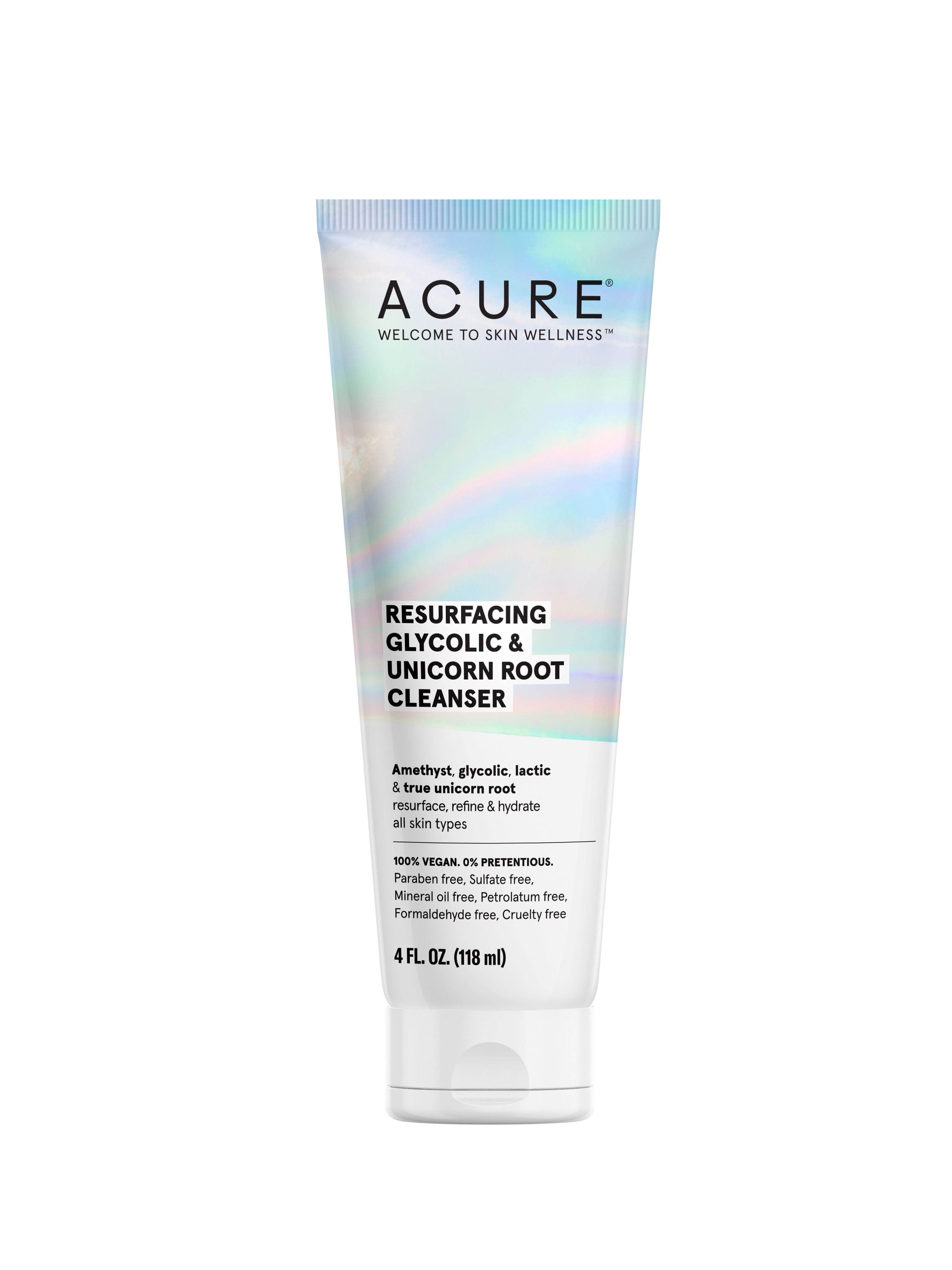 Acure Resurfacing Glycolic & Unicorn Root Cleanser | Grove