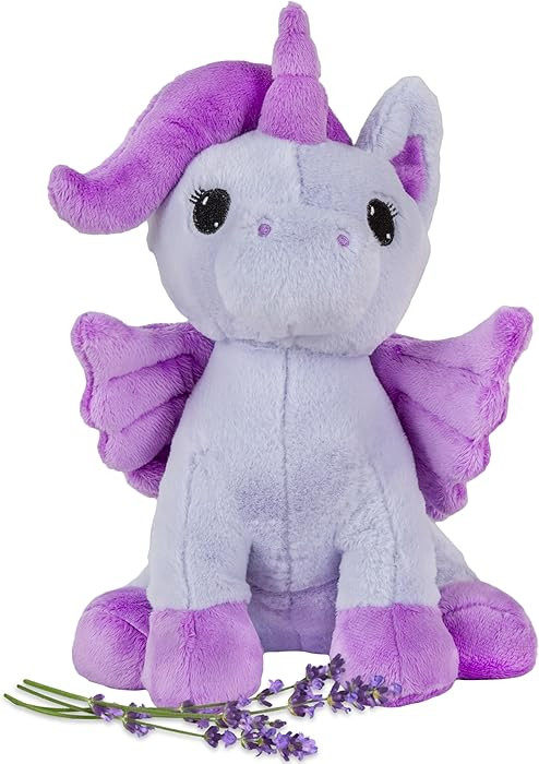 Glow in the Dark Pegasus - Microwavable & Weighted Plush Stuffed Animal - Heated Plushie for Comf... | Amazon (US)