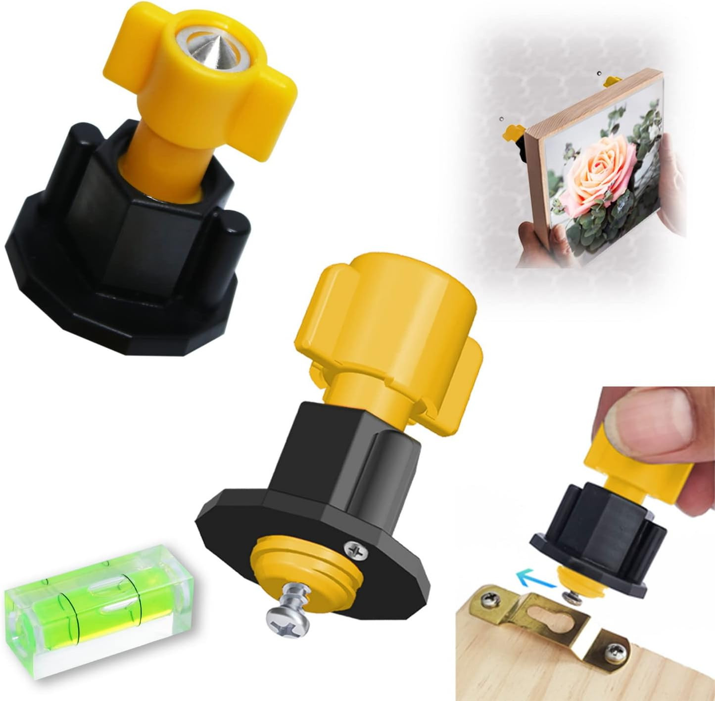 Picture Hanging Keyhole Mark Hole and Leveling Kit for Frame Mural Artworks Mounting -Used for Ma... | Amazon (US)