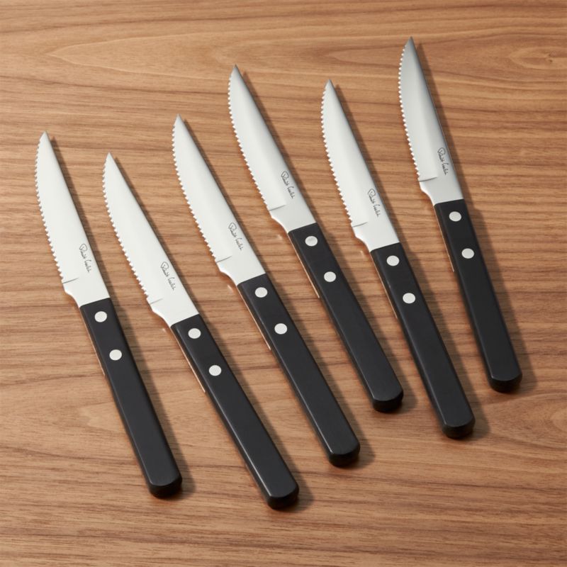 Robert Welch Bistro Steak Knives, Set of 6 + Reviews | Crate & Barrel | Crate & Barrel