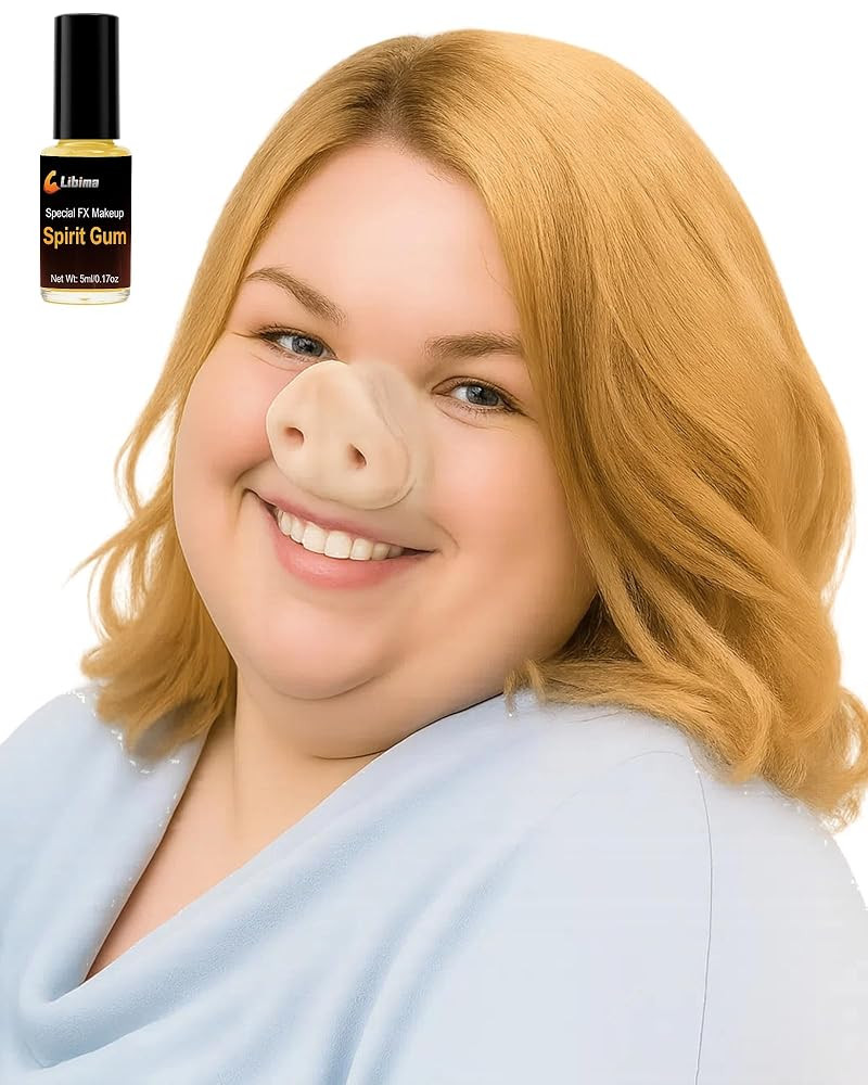 Libima Halloween Pig Nose Prosthetic Snout Pig Nose Halloween Costume Latex Piggy Costume Accesso... | Amazon (US)