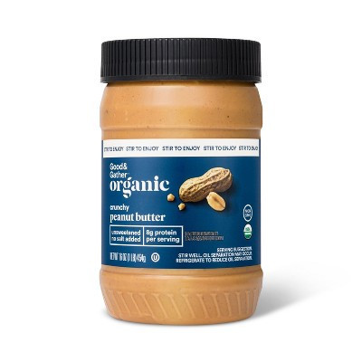 Organic Stir Peanut Butter Crunchy - 16oz - Good & Gather™ | Target