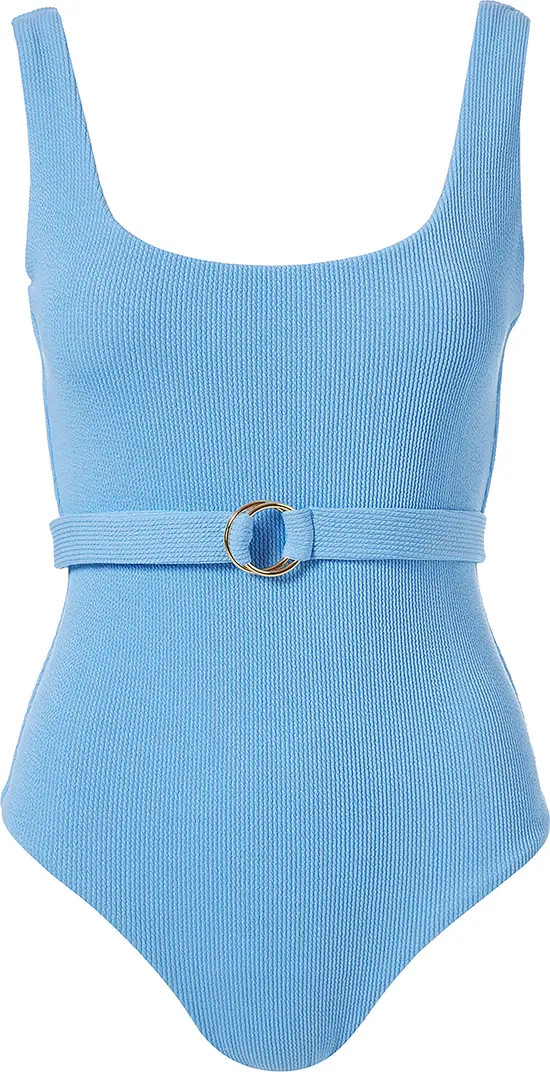 Melissa Odabash Rio Belted Rib One-Piece Swimsuit | Nordstrom | Nordstrom