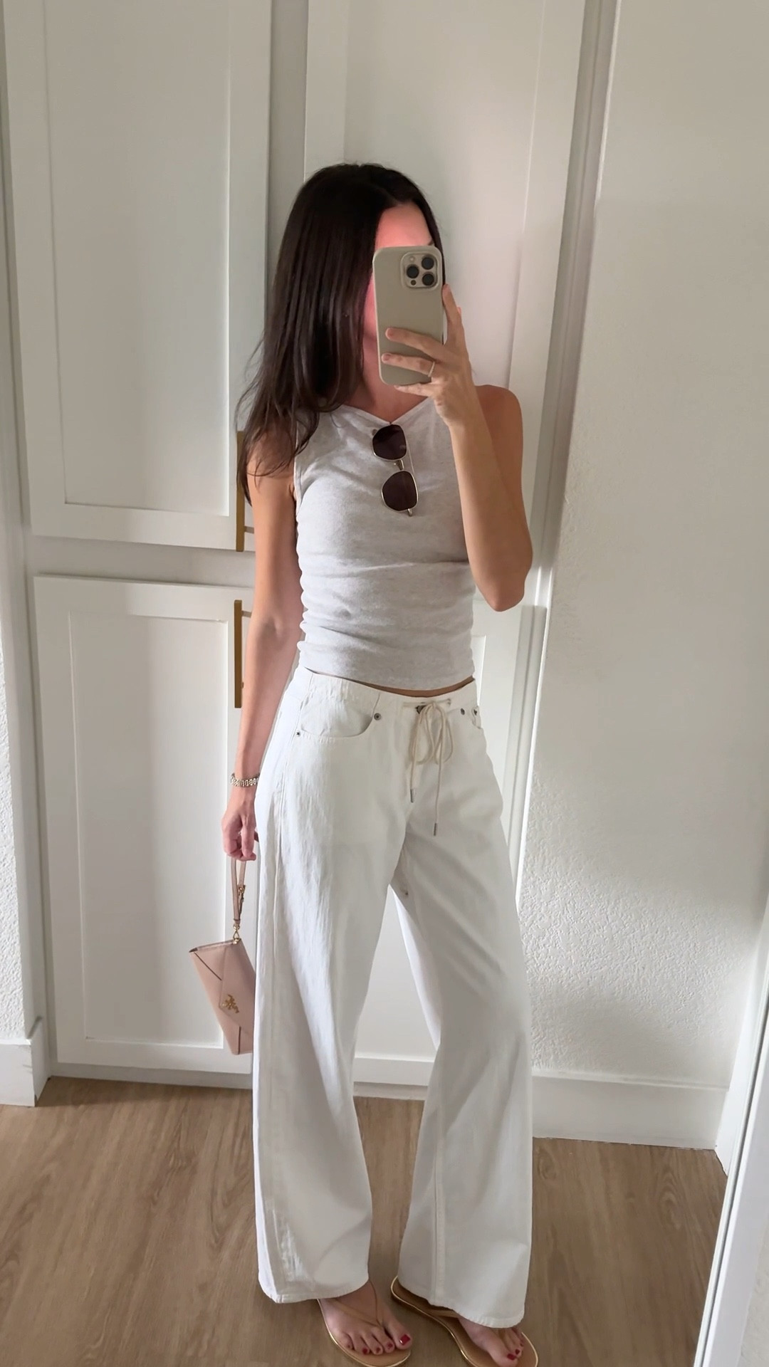 I’m 5’7 wearing a small in the tank top and 25 in the jeans (regular length) 

#LTKootd #LTKSeasonal #LTKgrwm