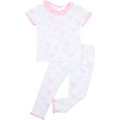 Pink Mouse Ears Print Pajamas | Cecil and Lou