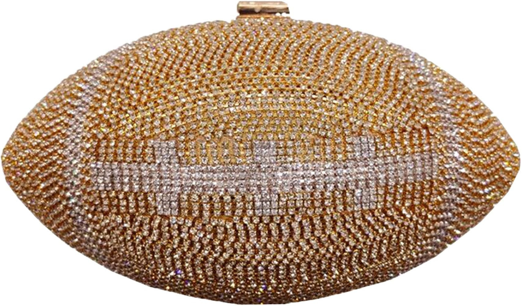 UMREN Women Basketball Shaped Cross Body Purse Rhinestone Round Ball Crystal Evening Bag Clutch H... | Amazon (US)