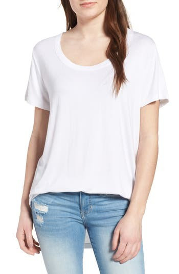 Women's Bp. Split Edge Tee, Size XX-Small - White | Nordstrom