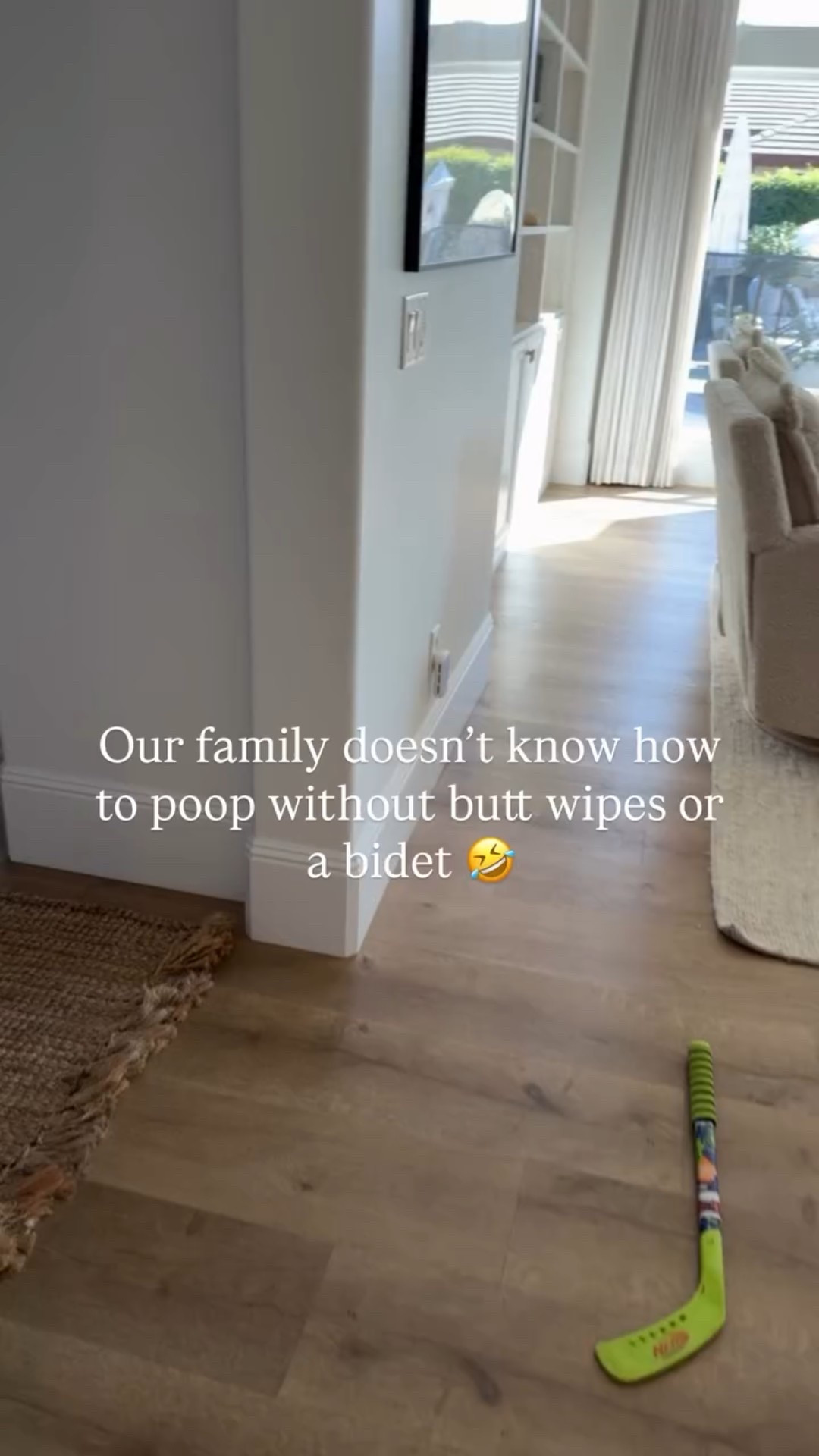 Our family doesn’t know how to poop without butt wipes or a bidet 🤣