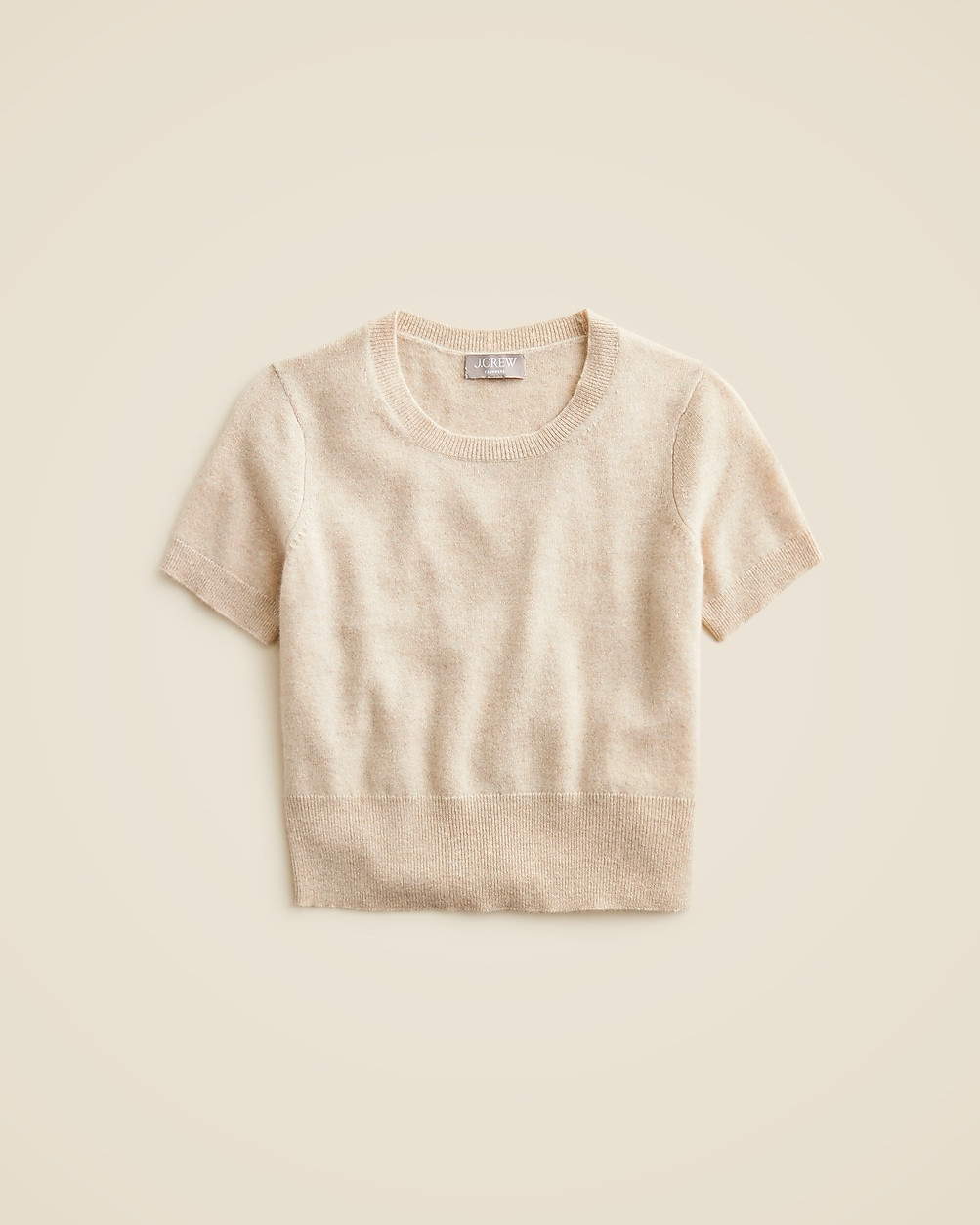 Cashmere shrunken T-shirt | J. Crew US