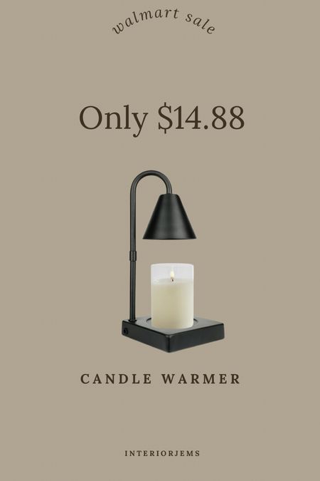 Incredible price on this candle warmer , Walmart home decor, no need to light your candle just turn on the light and it will warm the wax 

#LTKHome #LTKSaleAlert #LTKStyleTip