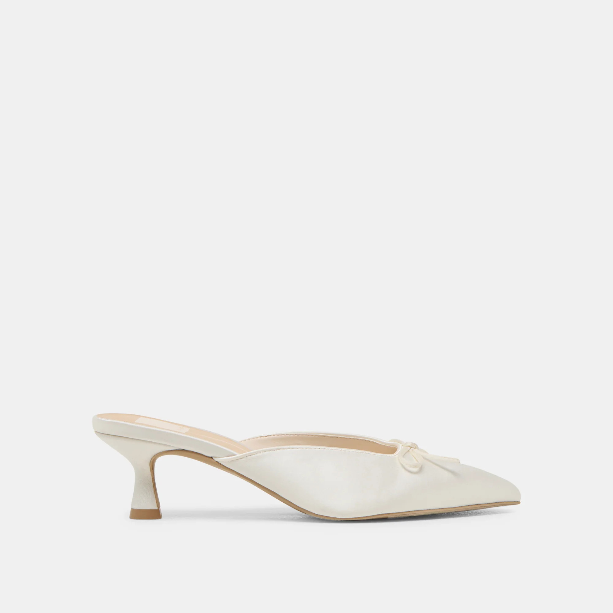 Cleo Off White Satin Heels | Dolce Vita | DolceVita.com