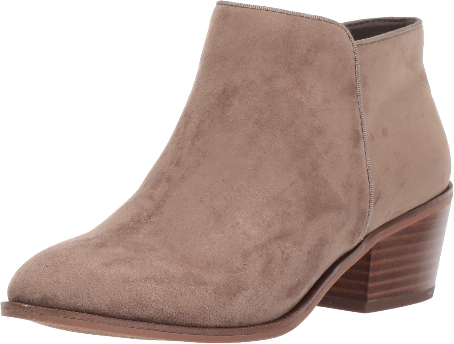 Amazon Essentials Women's Low Heel Ankle Boots with Side Zipper, Stacked Block Heel | Amazon (US)