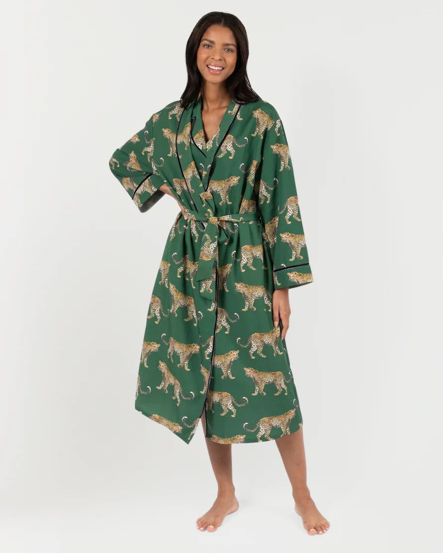 Cheetahs Robe | Colorful Prints, Wallpaper, Pajamas, Home Decor, & More | Katie Kime Inc