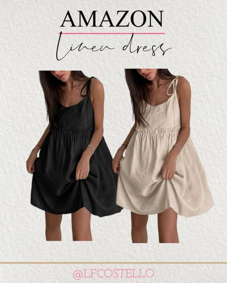 Amazon linen summer dress 

#LTKfindsunder50 #LTKmidsize #LTKsalealert