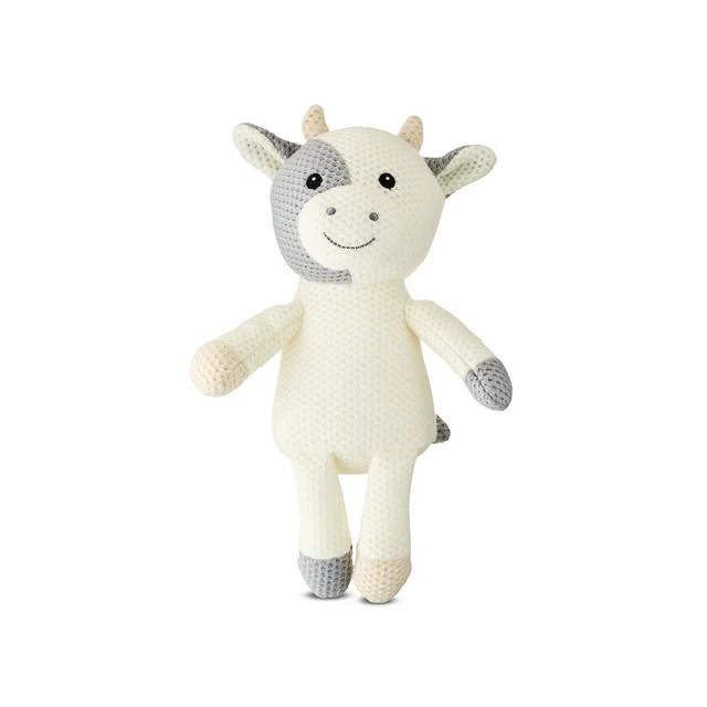 Easter Small White Knit Cow Plush, 11 in, by Way To Celebrate | Walmart (US)