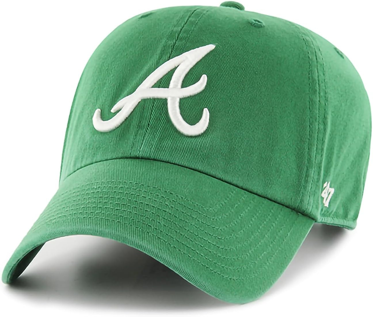 '47 MLB Kelly Green Primary Logo Clean Up Adjustable Strap Hat Cap, Adult One Size Fits All | Amazon (US)