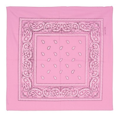 Beistle Pink Fabric Bandanas, 22" x 22", Pack of 6 Pink | Target