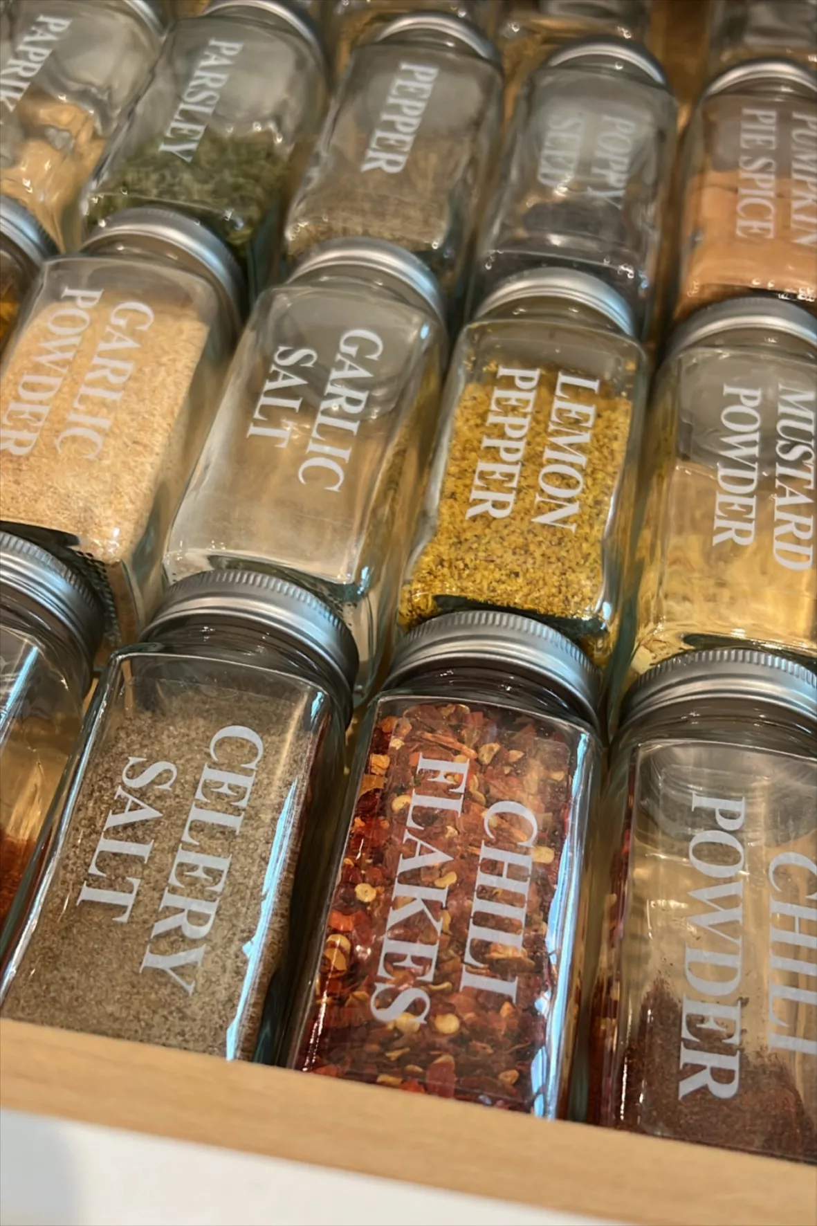  AOZITA 36 Pcs Glass Spice Jars with Spice Labels - 4oz