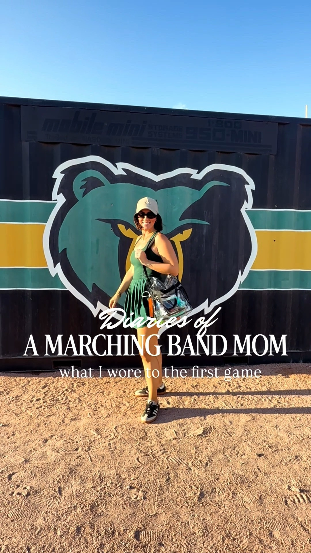 Diaries of a Marching Band Mom: Episode 2 💚 Found the mascot wall and knew a photo op was mandatory! This athleisure dress is cute AND bathroom-friendly for long bleacher nights — perfect for sports & band season. Comes in tons of colors, so shop your school colors too! Linking the dress + my favorite green gear below 👇

#LTKfamily #LTKstyletip #LTKfindsunder50 #MarchingBandMom #GameDayStyle

#LTKdayinmylife #LTKootd #LTKmomlife