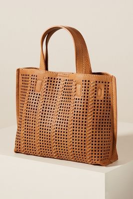 Fiona Perforated Tote Bag | Anthropologie (US)