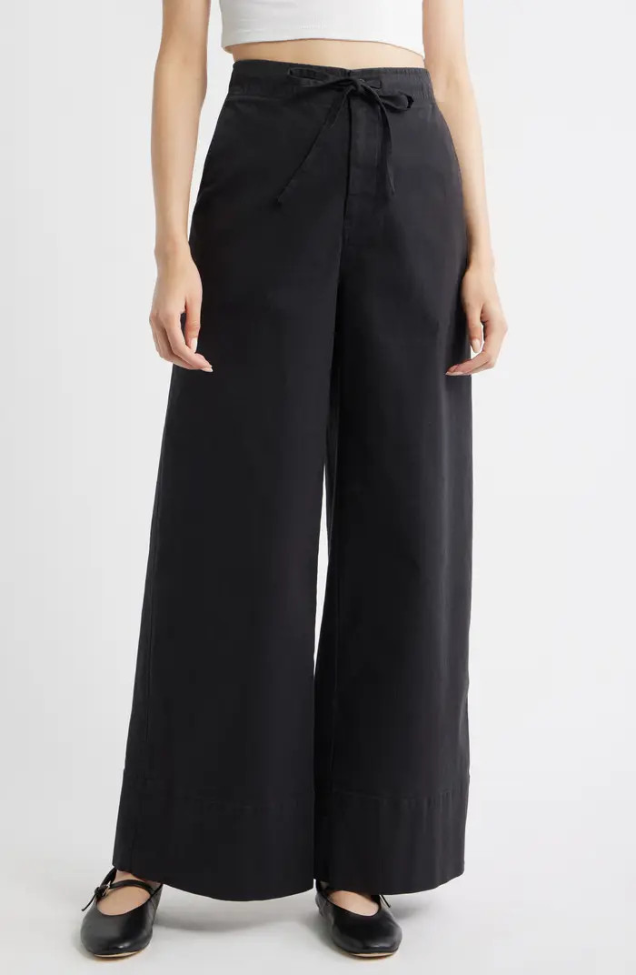 Treasure & Bond Drawstring Wide Leg Pants | Nordstrom | Nordstrom