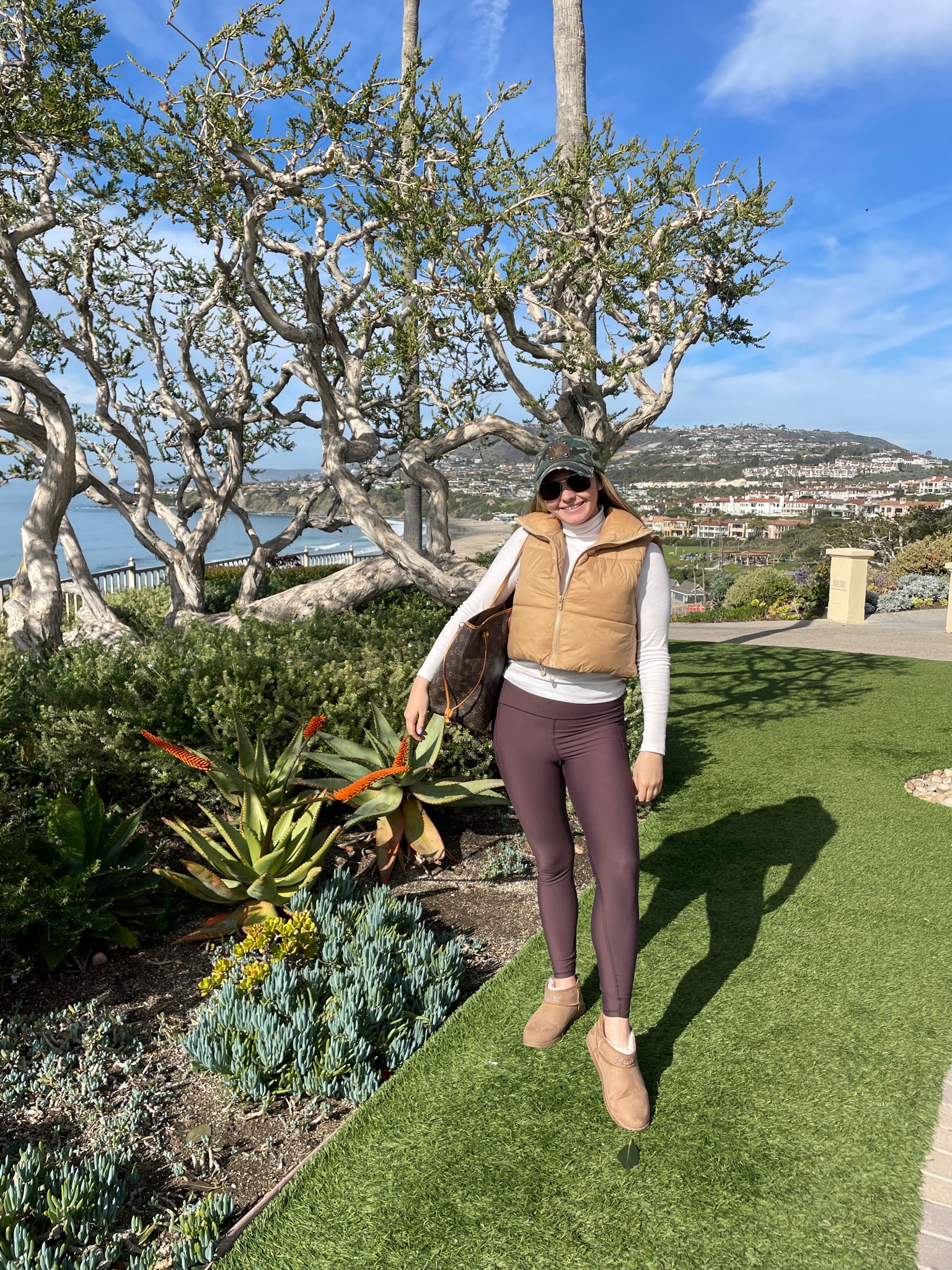 Casual winter leggings outfit. My leggings are from Third Love. (Size medium.) So soft! Turtleneck is Nordstrom. (Size small.) Mini boots are only $40 Juicy boots. (True to size.) Vest is a fabulous Amazon find. (Size small.) Linked a similar repurposed LV cap! 

#LTKstyletip #LTKunder100 #LTKfit