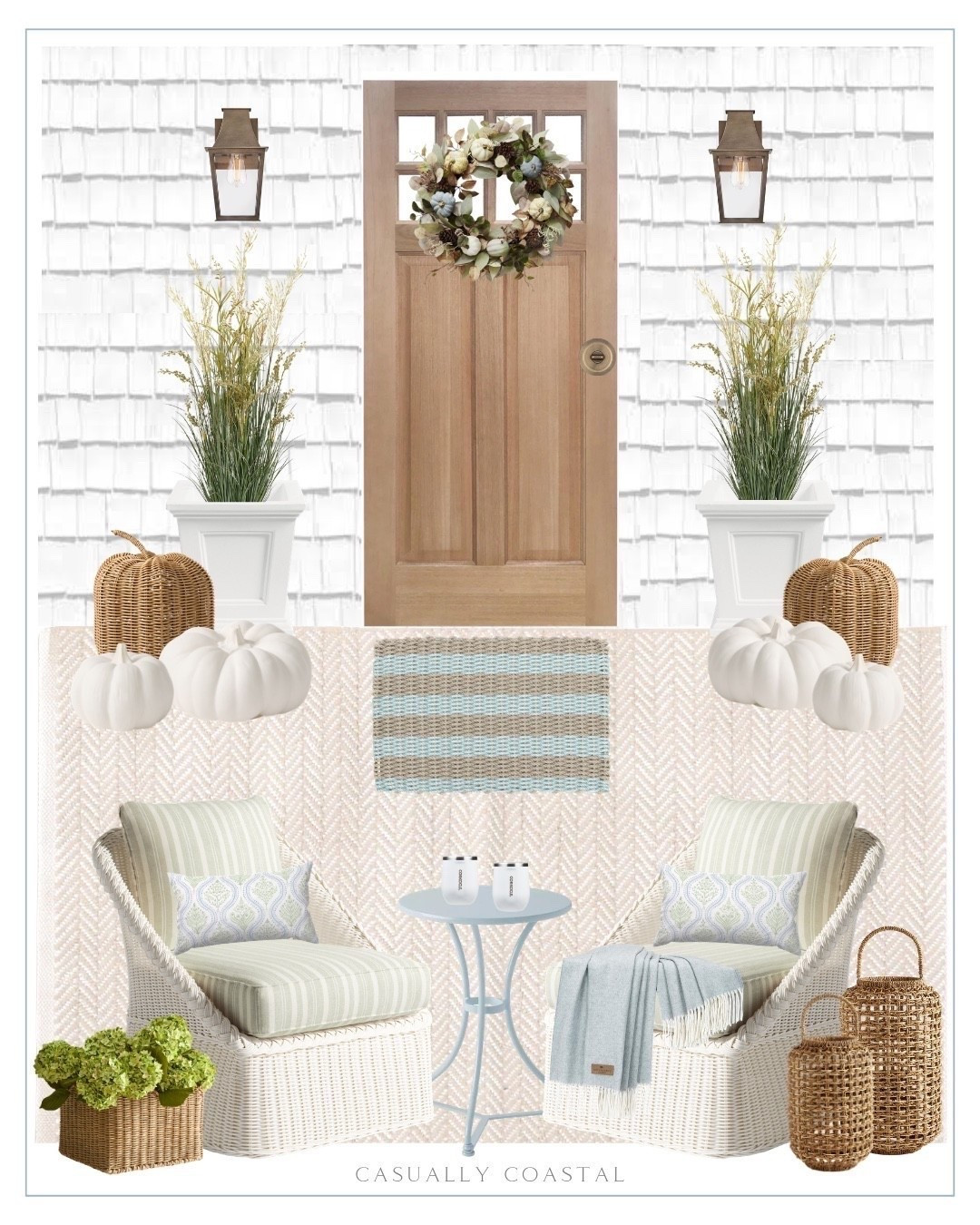 Fall Porch Design

Coastal porch, fall home decor, fall porch, fall decor, Williams Sonoma outdoor chair, outdoor porch furniture, striped outdoor chair, bistro side table, pumpkin patch faux wreath and garland, fall wreath, faux hydrangea bundle, seagrass tapered basket, rattan pumpkin, outdoor large pumpkin, ceramic pumpkin, artificial grass plant, tapered planter, wayfair rug, outdoor rug, neutral rug, coastal rug, indoor/outdoor rug, lobster rope doormat, coastal doormat, paisley lumbar pillow, coastal throw blanket, outdoor lantern, corkcicle stemless wine tumbler, pottery barn lantern, flickering flawless wax pillar candle

#LTKSeasonal #LTKHome