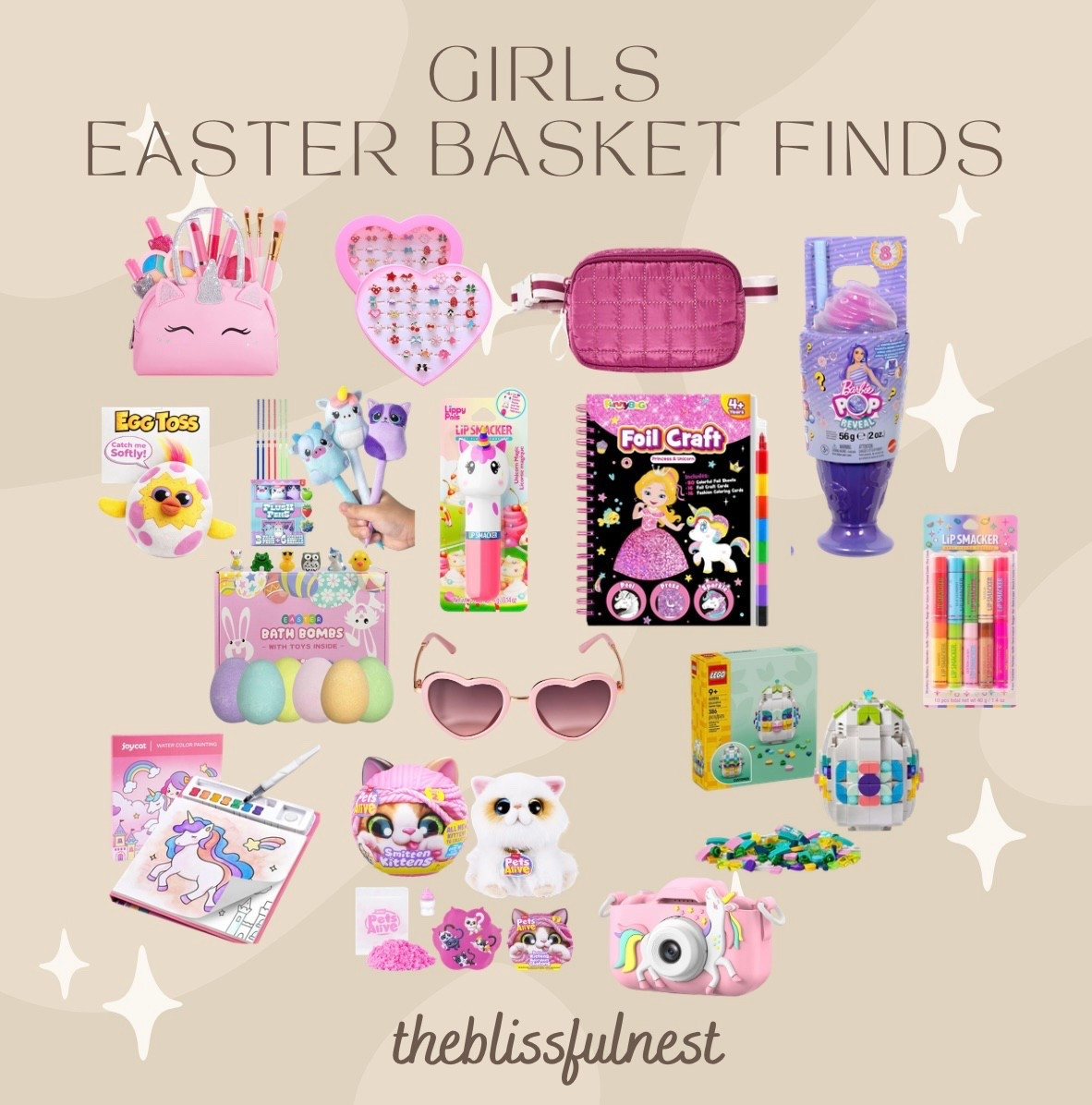Girl Easter basket stuffers🐰✨

Girl easter, Easter basket stuffers, girls Easter basket, girls must haves, girls birthday, girls birthday present, girl must haves, trending girls gifts,  Easter basket, girl, Easter basket stuffers, girl must haves 
 