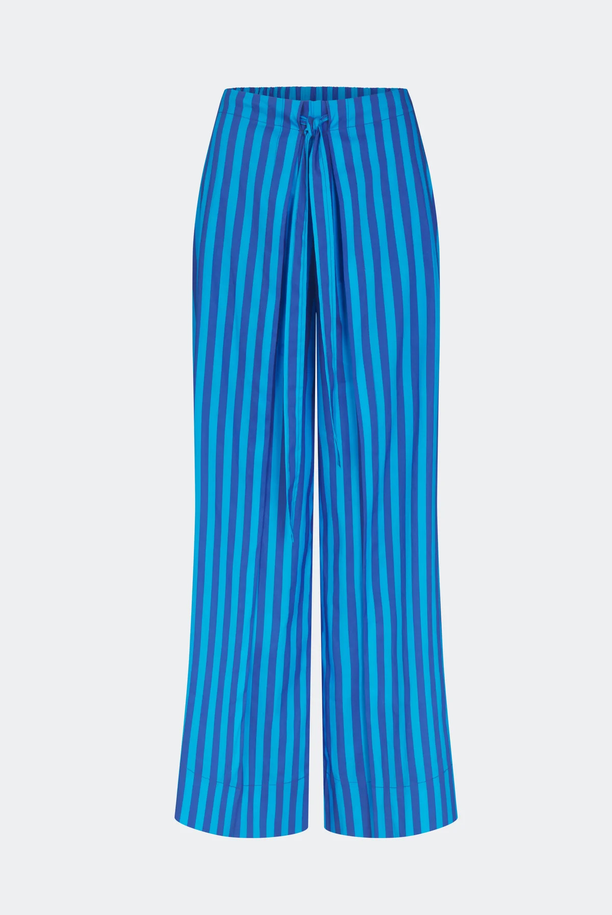 Lima Poplin Pant in Tonal Blue Stripe | Simon Miller