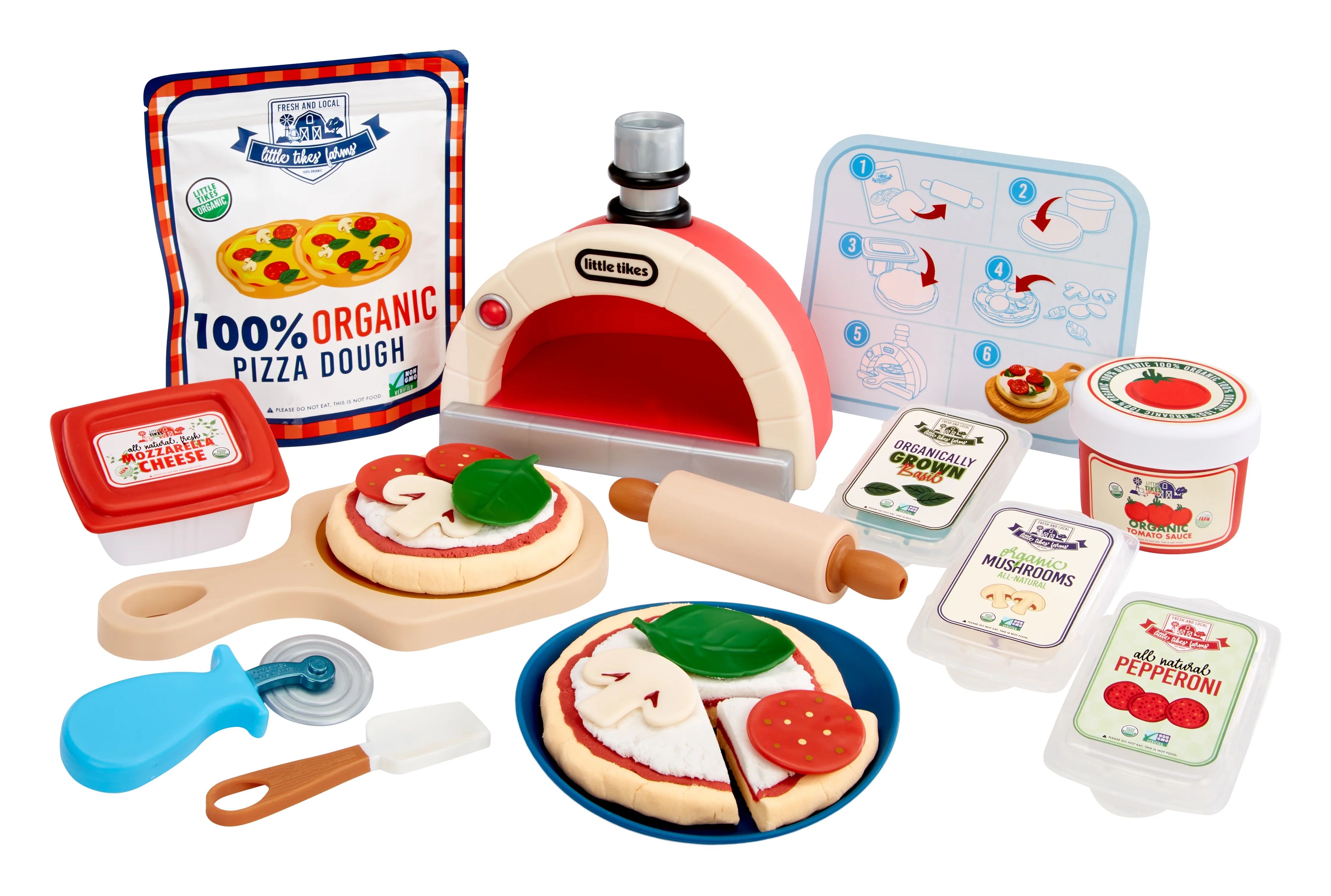 Little Tikes Creative Chefs Pizza Kit with Special Make-It Mix Play Sand, 18+ Accessories, Realis... | Walmart (US)