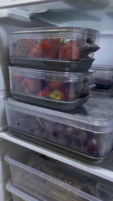 You know these stackable produce storage containers are my jam! The fruit and veggie savers help berries last much longer and they are clear to help us see every so there’s less waste! I’ve also linked our favorite glass leftover / meal prep containers and other fridge faves including a butter crock that does double duty to store bacon fat! Perfect for parents getting kids back to school, or for outfitting their first college apartment. 

#LTKFind #LTKBacktoSchool 

#LTKhome