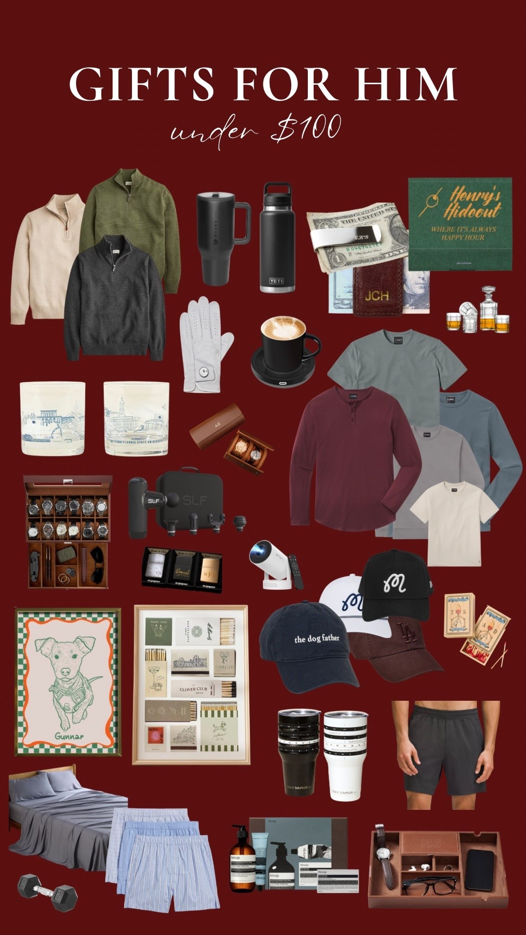 GIFT GUIDE 2025 // gifts for him under $100, under $50! Gift ideas for boyfriend for husband for dad for brother for grandpa etc! 

#LTKGiftGuide #LTKCyberWeek #LTKHoliday