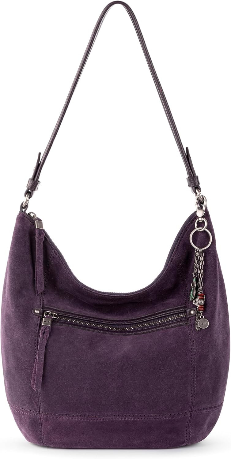 The Sak Sequoia Leather Hobo Bag - Large Slouchy Shoulder Purse, Zip Pocket | Amazon (US)
