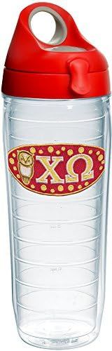 Tervis Sorority-Chi Omega Made in USA Double Walled Insulated Tumbler, 24oz Water Bottle, Clear | Amazon (US)