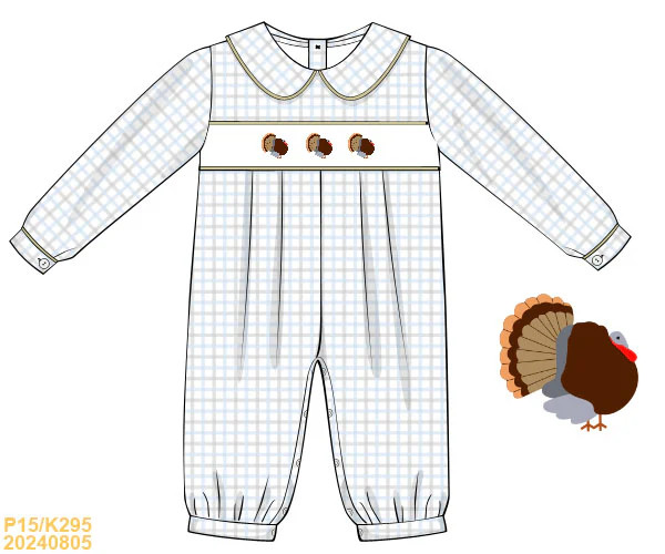 Fall Turkey Romper | Tutti Frutti Kids Co