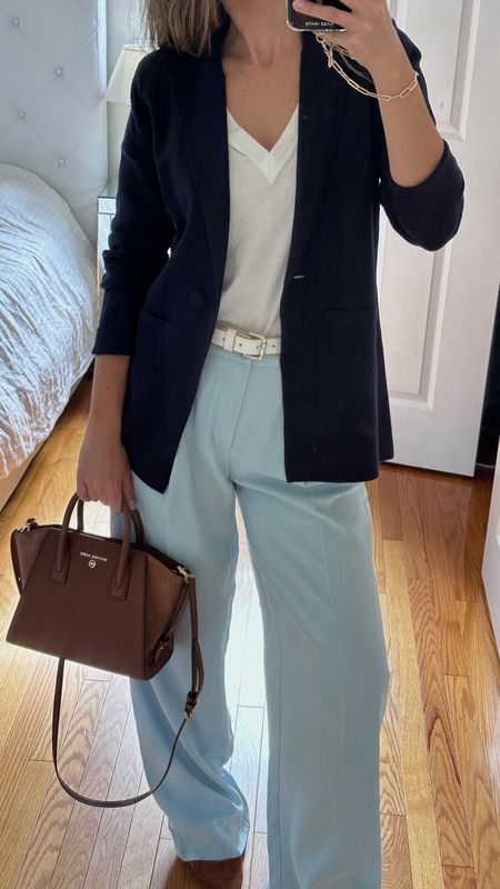 Navy knit blazer is true to size / wearing sz small

Light blue pants are alightly large / wearing sz 2
Target deal 30% off



Fall fashion fall outfits fall outfit fashion over 40 fashion over 50 minimalistic style mom fashion 

#LTKHoliday #LTKSeasonal #LTKover40