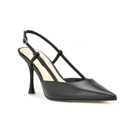 Nine West Womens Leather Buckle Slingback Heels | Walmart (US)