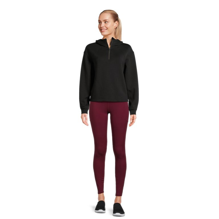 Avia Women's Seamed Quarter Zip Hoodie, Sizes XS-XXXL | Walmart (US)