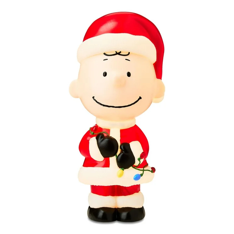 Christmas Blow Mold Outdoor Decor Charlie Brown Santa Peanuts 10.23 in x 9.05 in x 22.04 in 1.89 ... | Walmart (US)