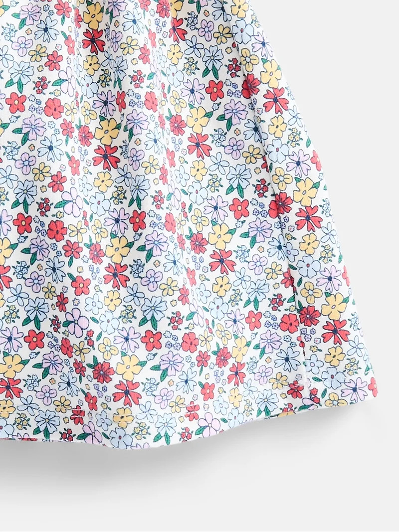 Wonder Nation Little Girls Scooter Skirt with Paperbag Waist, Sizes 4-10 | Walmart (US)