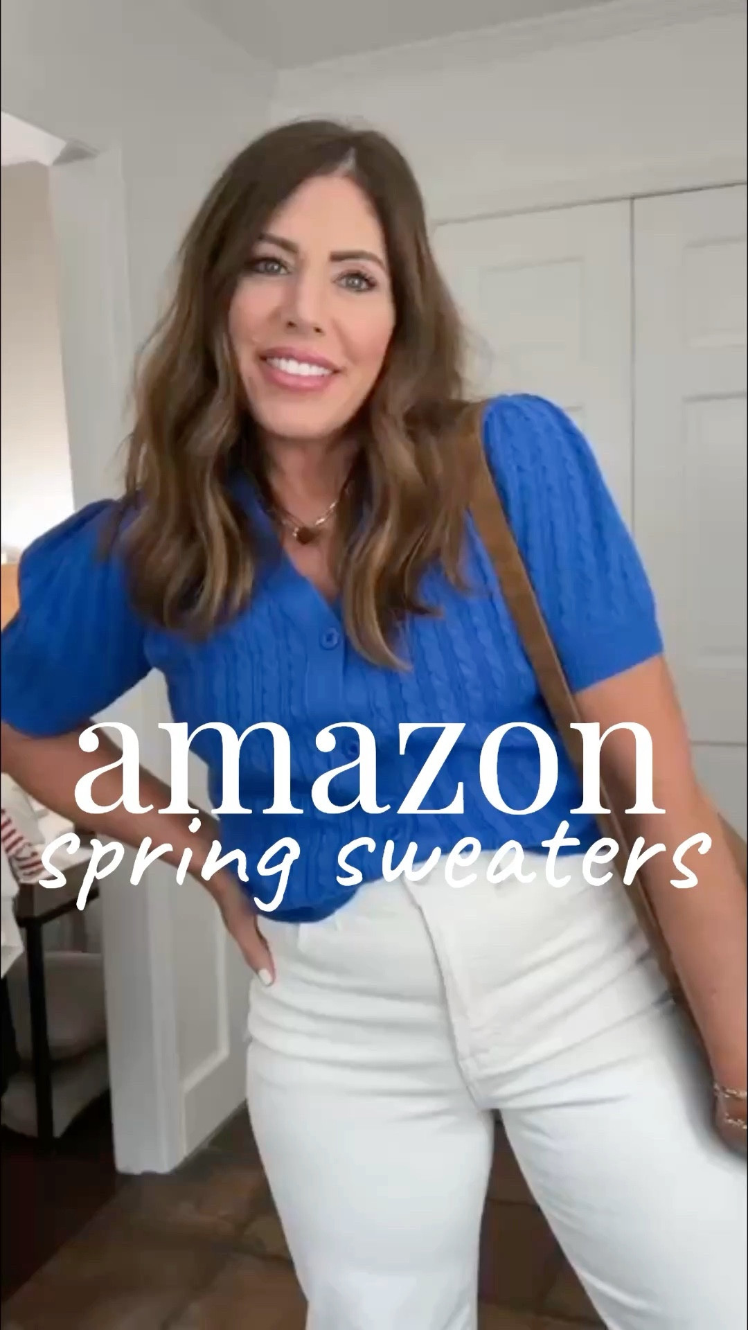 Amazon spring sweaters 🙌🏻

Blue sweater is a look for less. Great quality true to size I am wearing a medium.

Navy and pink crochet sweaters are an oversized fit, and great quality dress them up or down. I am wearing a size large, but could have definitely gone with my true size medium.

#LTKOver40 #LTKgrwm #LTKMidsize