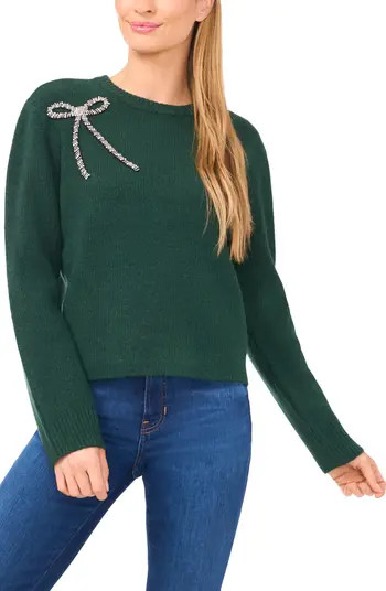 CeCe Embellished Bow Sweater | Nordstrom | Nordstrom