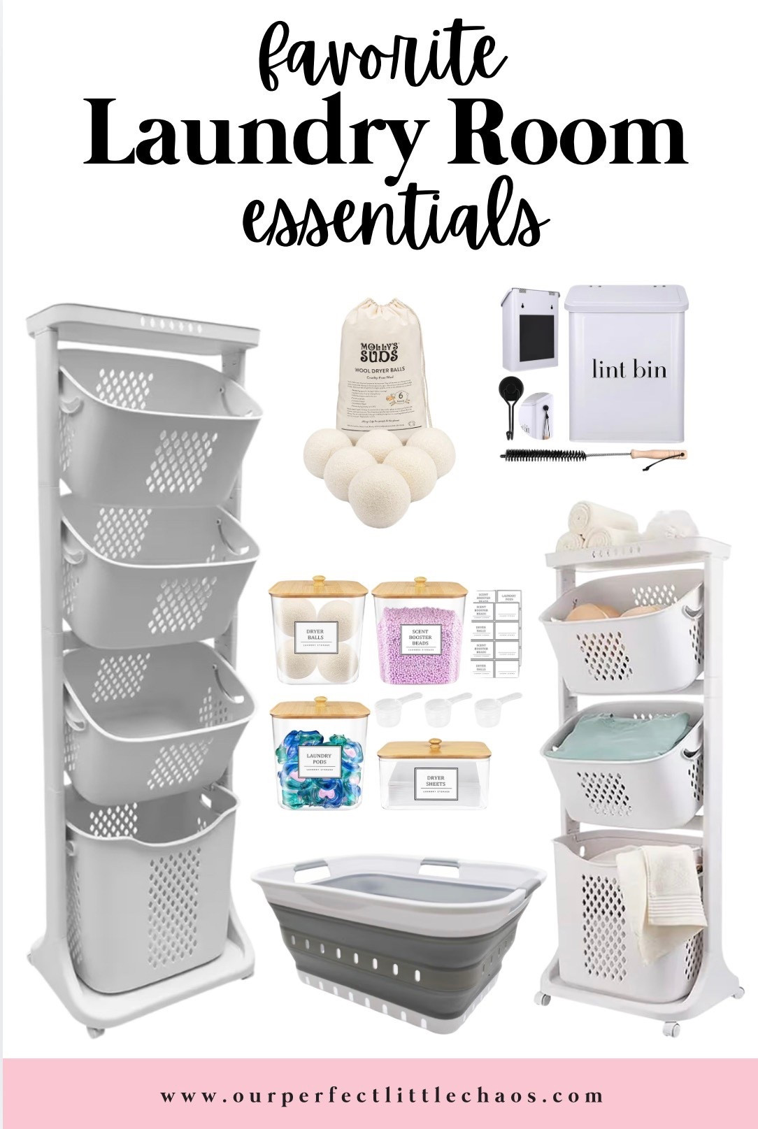 Laundry Room Organization Must-Haves 🧺✨ | Small Space Laundry Essentials

These are my favorite laundry room essentials that make keeping up with laundry as a busy mom so much easier 🙌

If you’re working with a small laundry room, tiny closet space, or just want a more organized and aesthetic setup, these functional finds are game changers:

✔️ Slim rolling laundry sorter
✔️ Stackable laundry baskets
✔️ Collapsible laundry hamper
✔️ Clear labeled detergent containers
✔️ Dryer ball storage jars
✔️ Lint bin + wall mount holder
✔️ Laundry pod organizer
✔️ Scent booster container
✔️ Space-saving vertical laundry cart

Perfect for:
• Small laundry room organization
• Laundry closet storage ideas
• Minimalist home organization
• Amazon laundry room finds
• Functional mom home hacks
• Organized home systems for busy moms

Everything is linked to make your laundry routine simpler and less overwhelming 🤍

#LaundryRoomOrganization #SmallSpaceStorage #AmazonHomeFinds #LaundryRoomIdeas #HomeOrganization #MomLifeHacks #LTKHome

#LTKdayinmylife #LTKmorningroutine #LTKHome